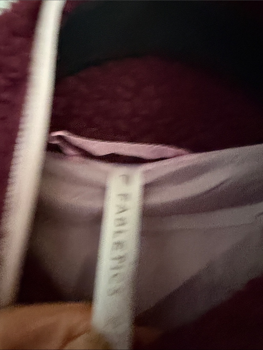Fabletics Burgundy Sherpa Jacket in with Pink Trim size XS - Picture 7 of 9